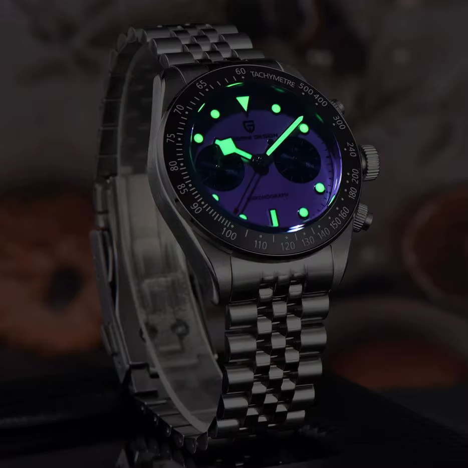 Nouvelle montre chronographe de luxe PAGANI DESIGN BB Flamingo 2026 pour homme