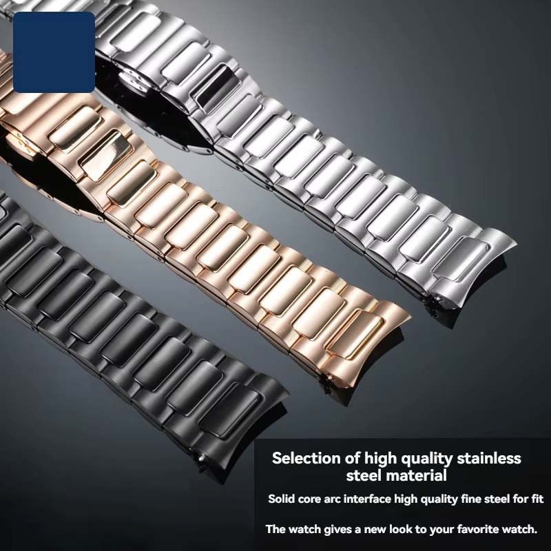 Bracelet de montre en acier inoxydable de 22 mm pour Mido Multifort TV M049.526