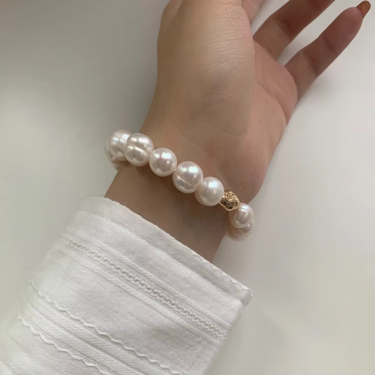 Bracelet de perles d'eau douce naturelles pour femme