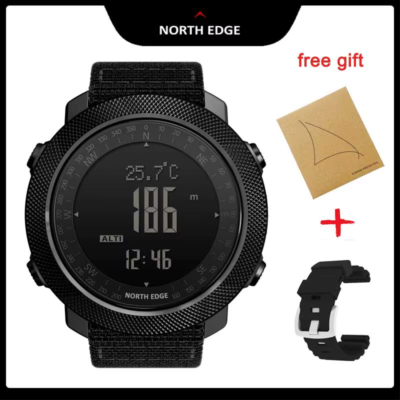 NORTH EDGE APACHE montre intelligente pour hommes altimètre baromètre boussole armée militaire Smartwatch natation course horloge étanche 50m