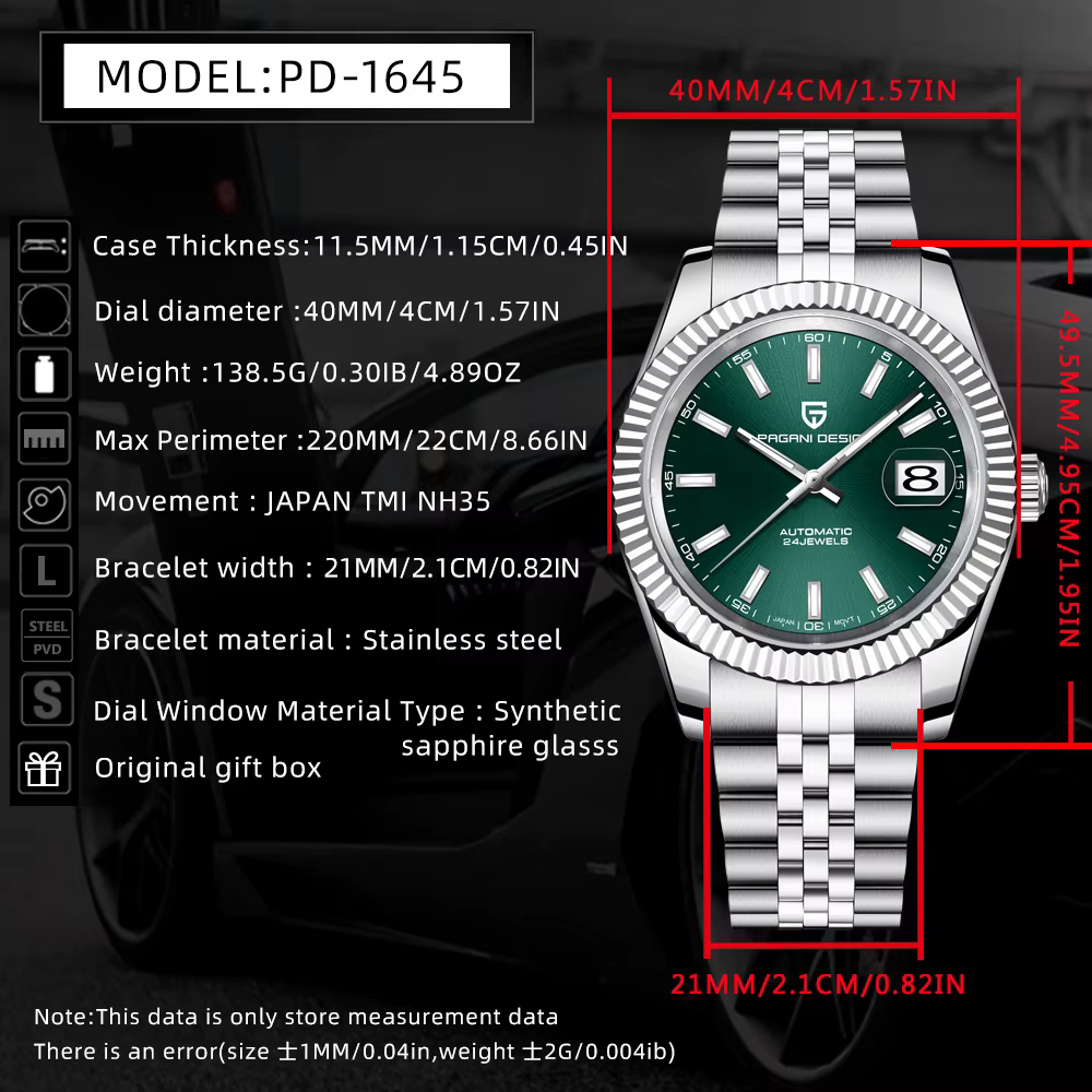 Montres PAGANI DESIGN 2026 Nouvelle montre mécanique de luxe pour hommes