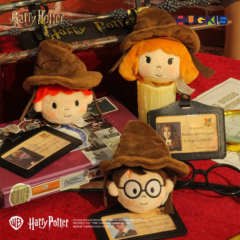 HUGKIS Harry Potter Chapeau de Tri en Peluche, Porte-clés Extensible à Rebond Rapide, Ornement Interactif Suspendu, Cadeau Amusant pour les Collectionneurs