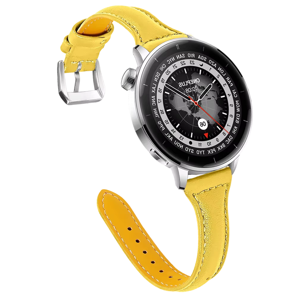 Bracelets en cuir compatibles avec OnePlus Watch 3 43mm