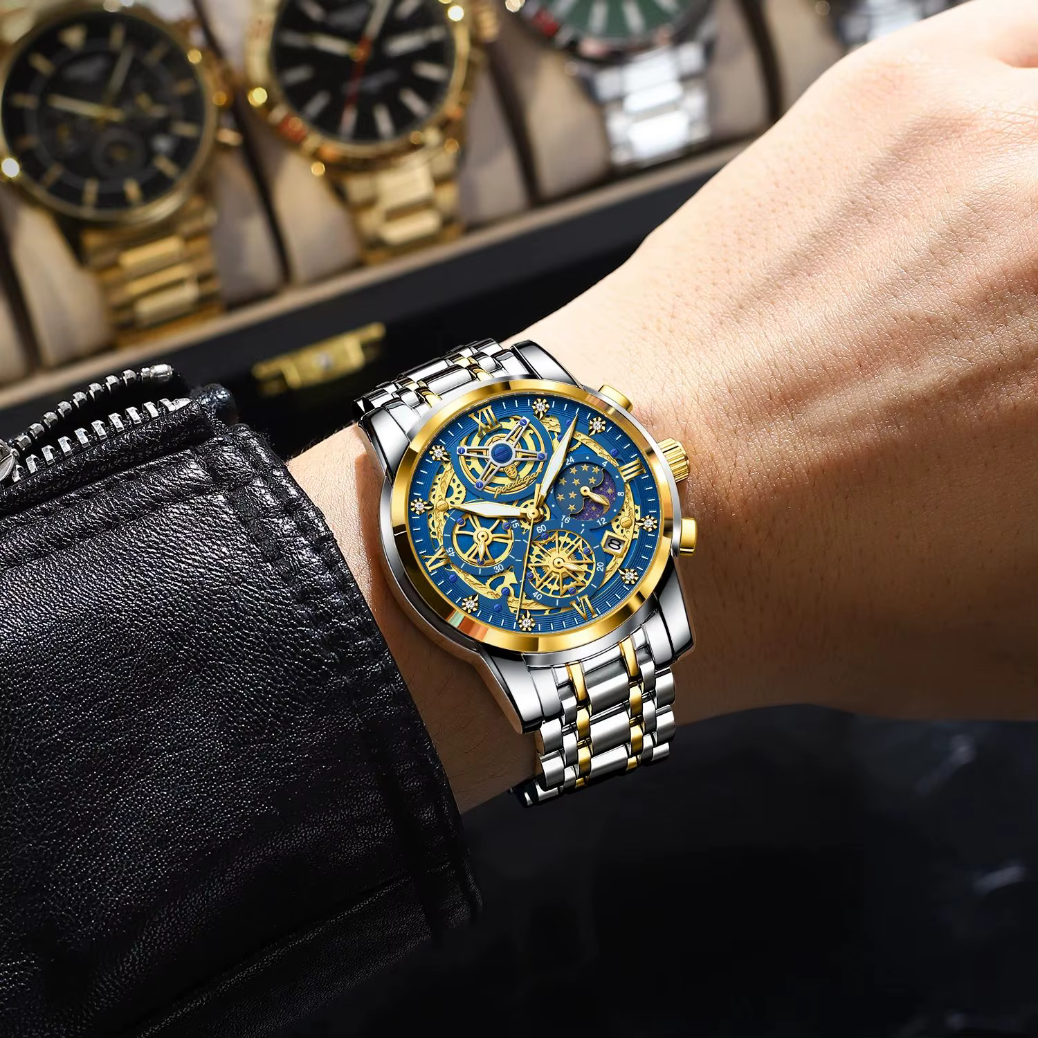 Montre à quartz étanche pour homme