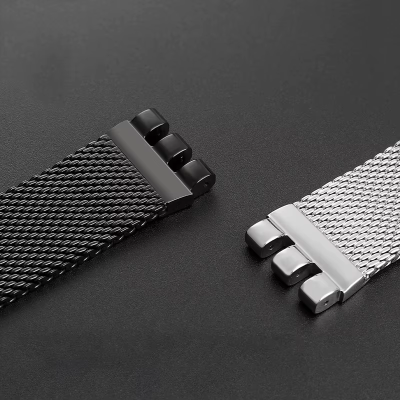 Pour Swatch IRONY YAS112 /YGS749 bracelet en maille tissée en acier fin pour hommes chaîne de montre série YIS YVS