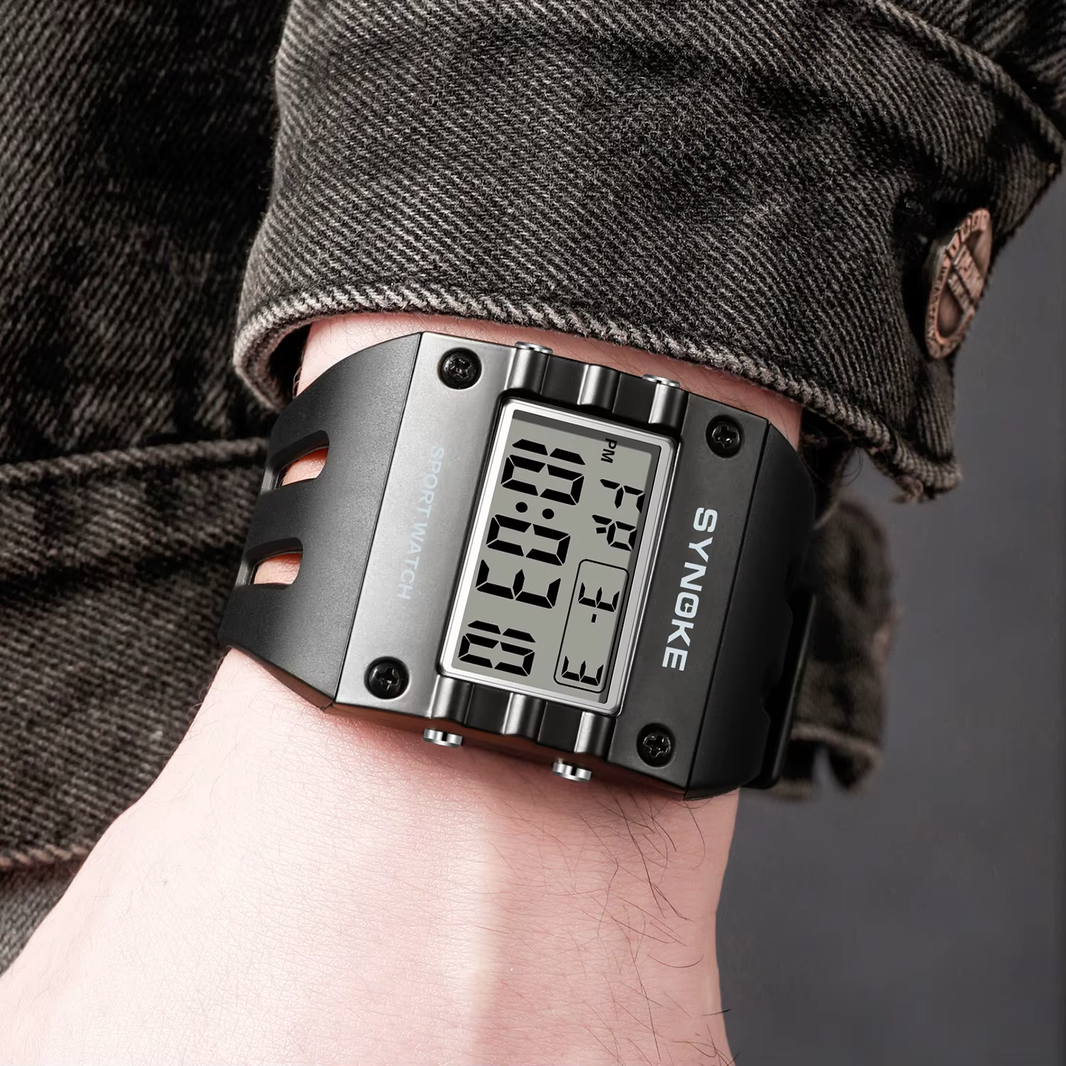 Montre de sport numérique pour homme SYNOKE