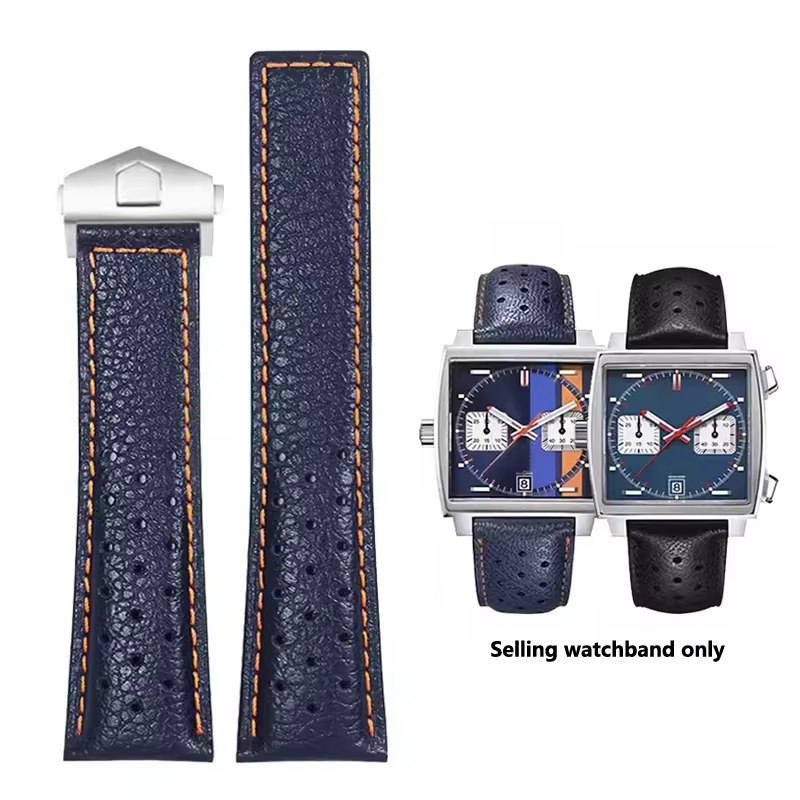 Bracelet de montre en cuir véritable 22mm