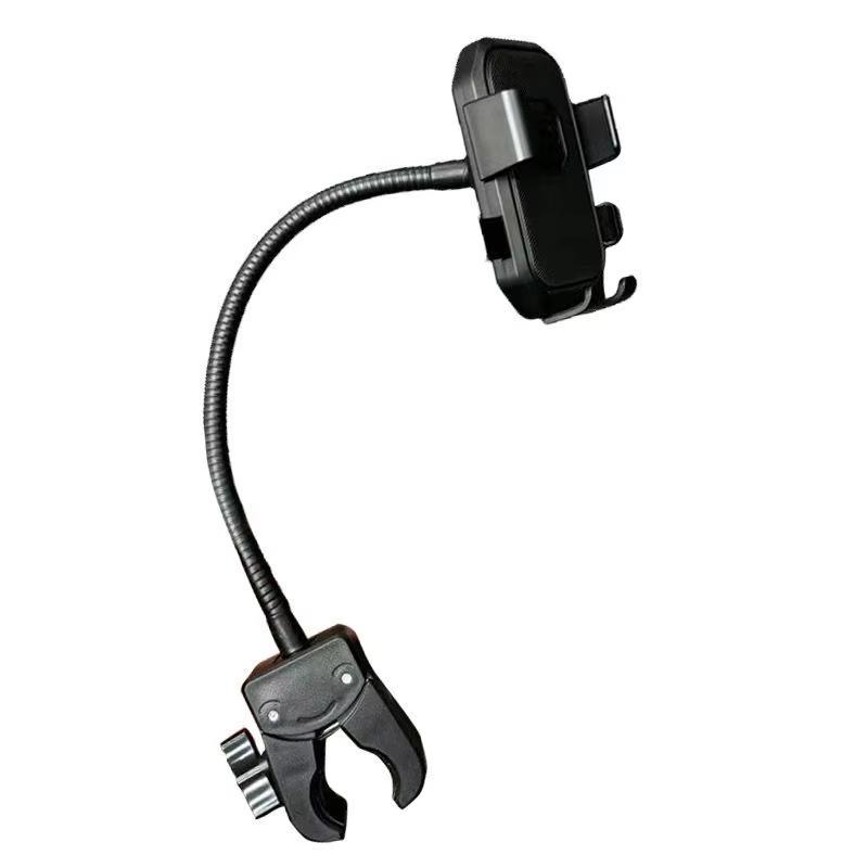 Support de téléphone portable pour fauteuil roulant électrique, accessoires de support fixe pour diffusion en direct, accessoires rotatifs pour fauteuil roulant