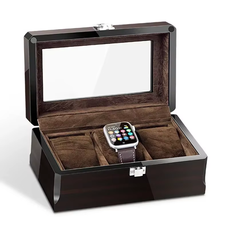Boîte de montre en bois pour hommes