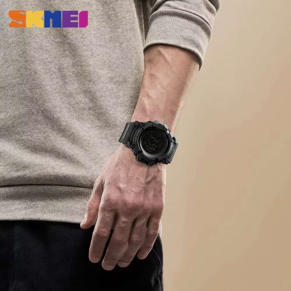 Skmei 1358 altimètre météo Tracker étanche Reloj Hombre montres d'extérieur hommes pression boussole Sport