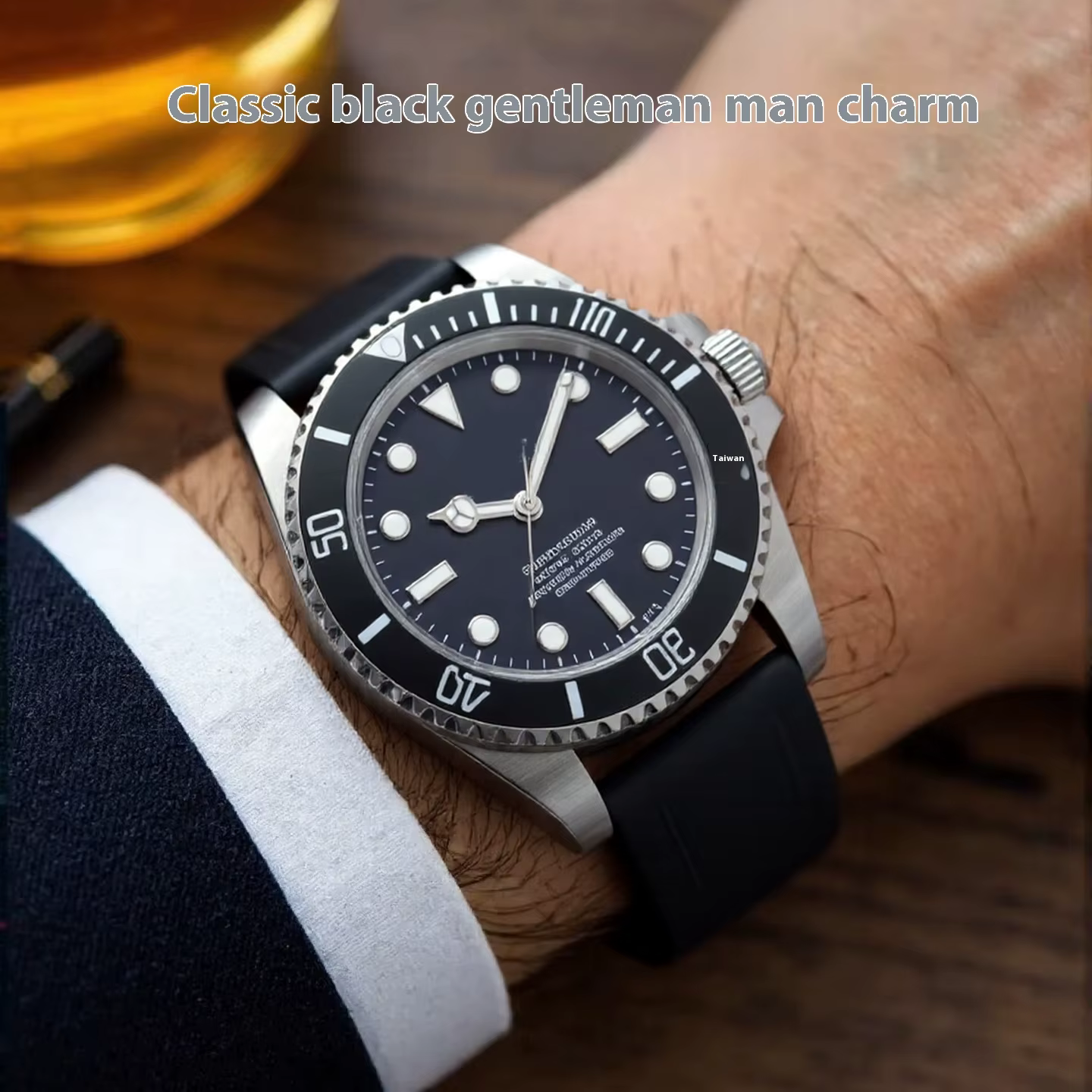 Bracelet de montre en caoutchouc de plongée de sport pour Rolex Daytona air-king Yacht-Master boucle pliante