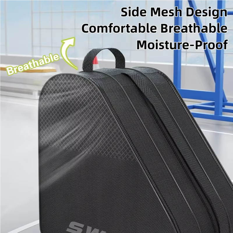 Nouveau sac de rangement pour patins à glace, sac pour patins à glace, poignée supérieure, imperméable, polyvalent, respirant, accessoire avec bandoulière réglable