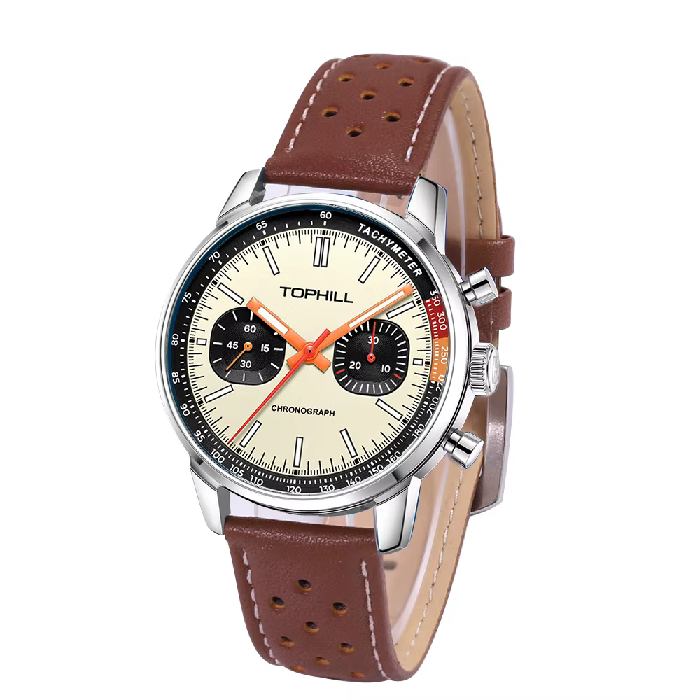 TOPHILL montre 1963 chronographe mécanique montre-bracelet mouette ST1901 mouvement pilote