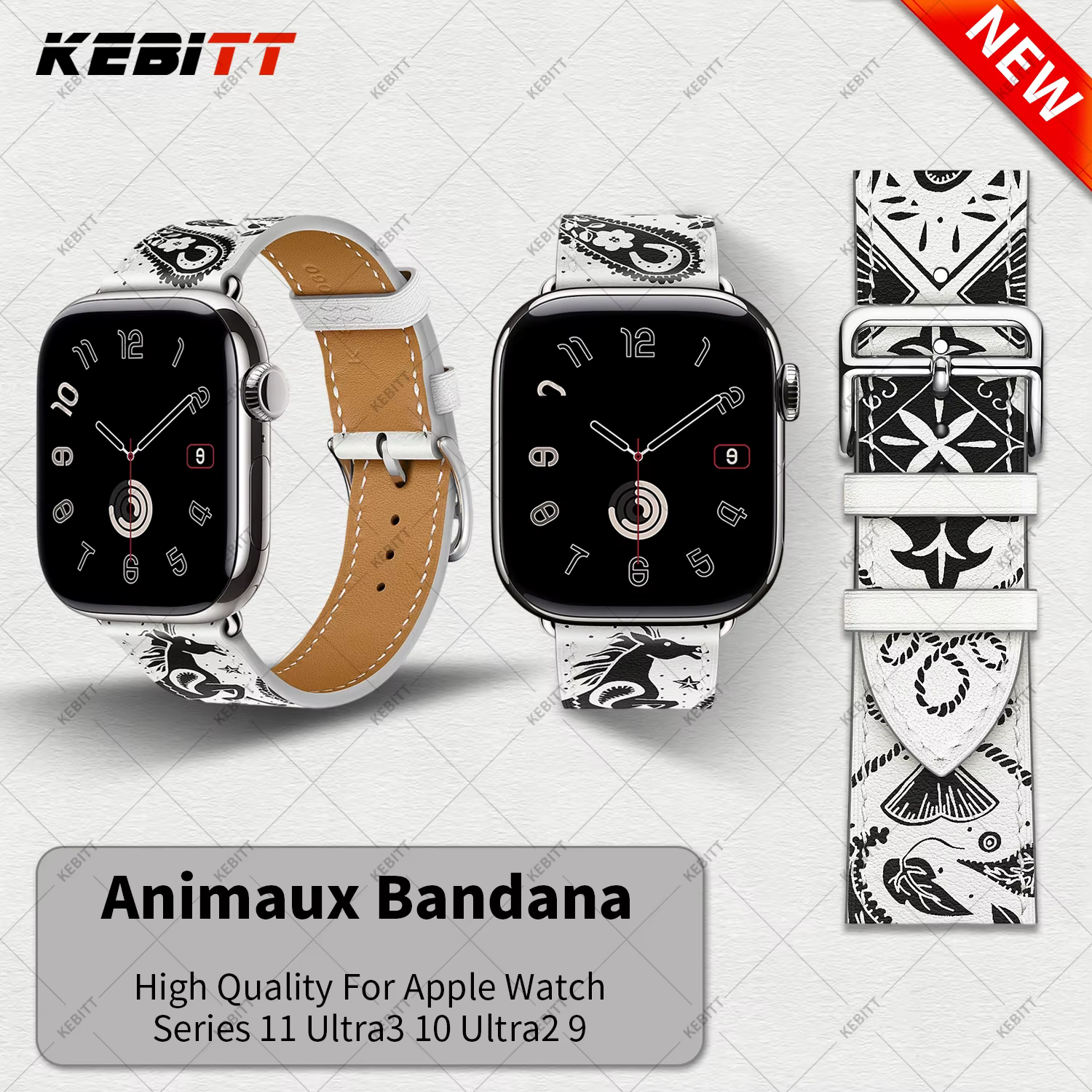 Nouveaux bracelets Kebitt Single Tour pour Apple Watch Ultra 3 2 Series 11 10 9 8 7 6 5