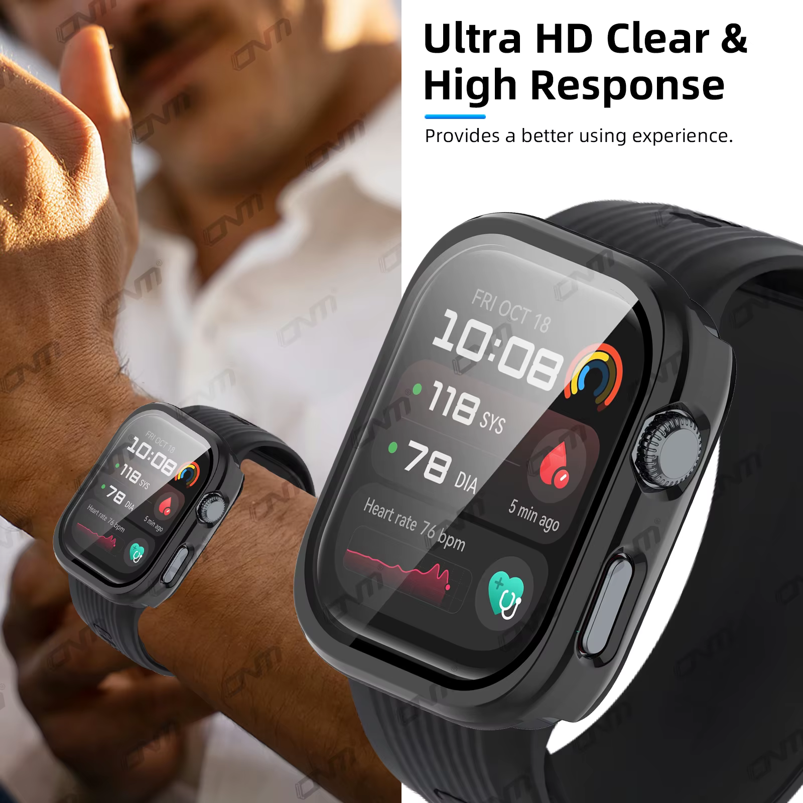 Coque en verre pour montre Huawei