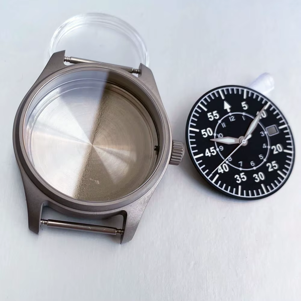 Boîtier de montre en titane pour hommes