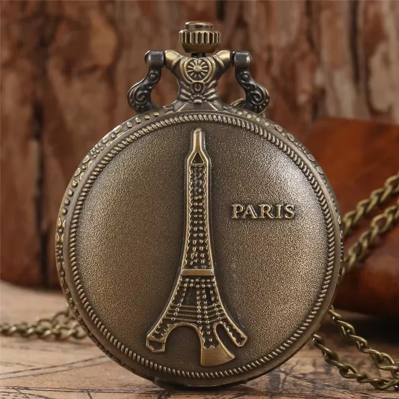 Montre de poche analogique à Quartz pour hommes et femmes
