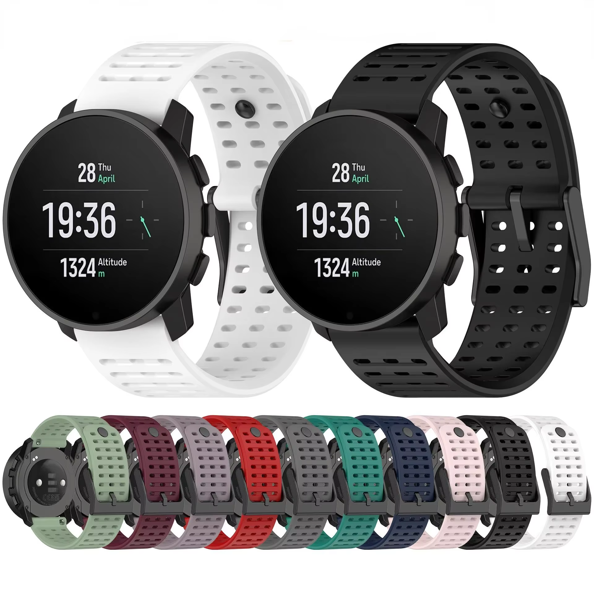 Bracelet en Silicone de 22MM pour montre intelligente Suunto 5 9 Peak Pro