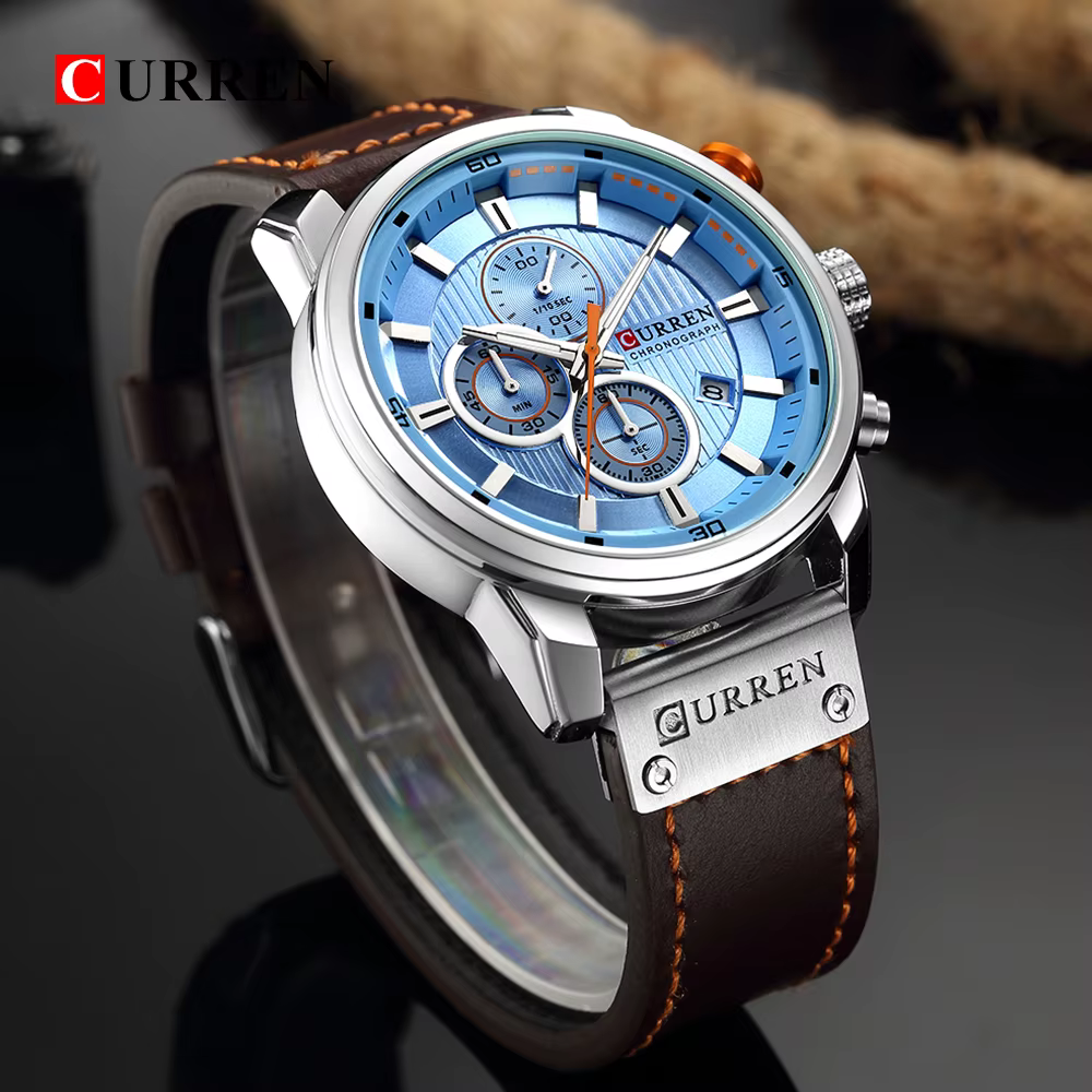 Montre chronographe à quartz pour homme CURREN 8291