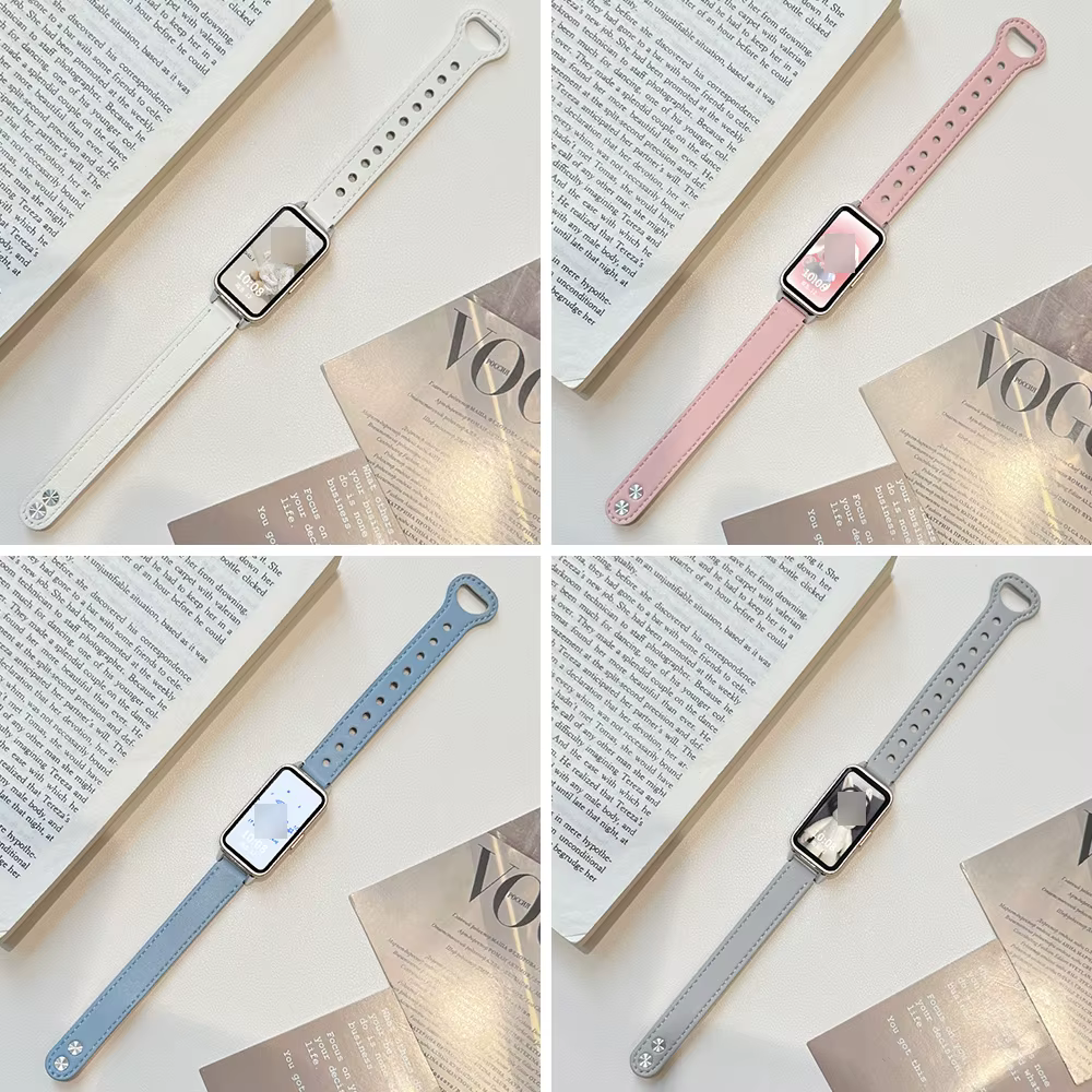 Bracelet en cuir pour Huawei Band 10 9 8