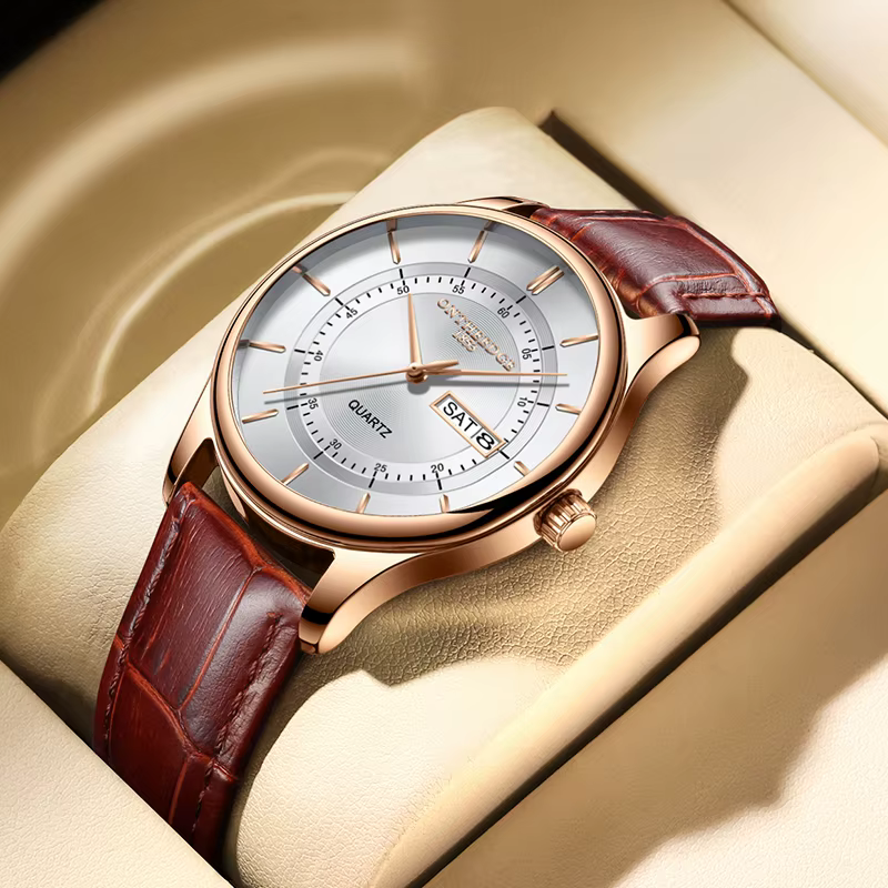 Montre à quartz étanche pour homme