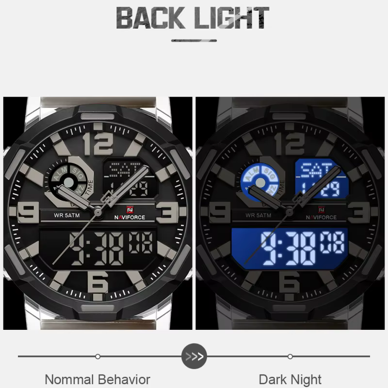NAVIFORCE – montre à Quartz militaire pour hommes
