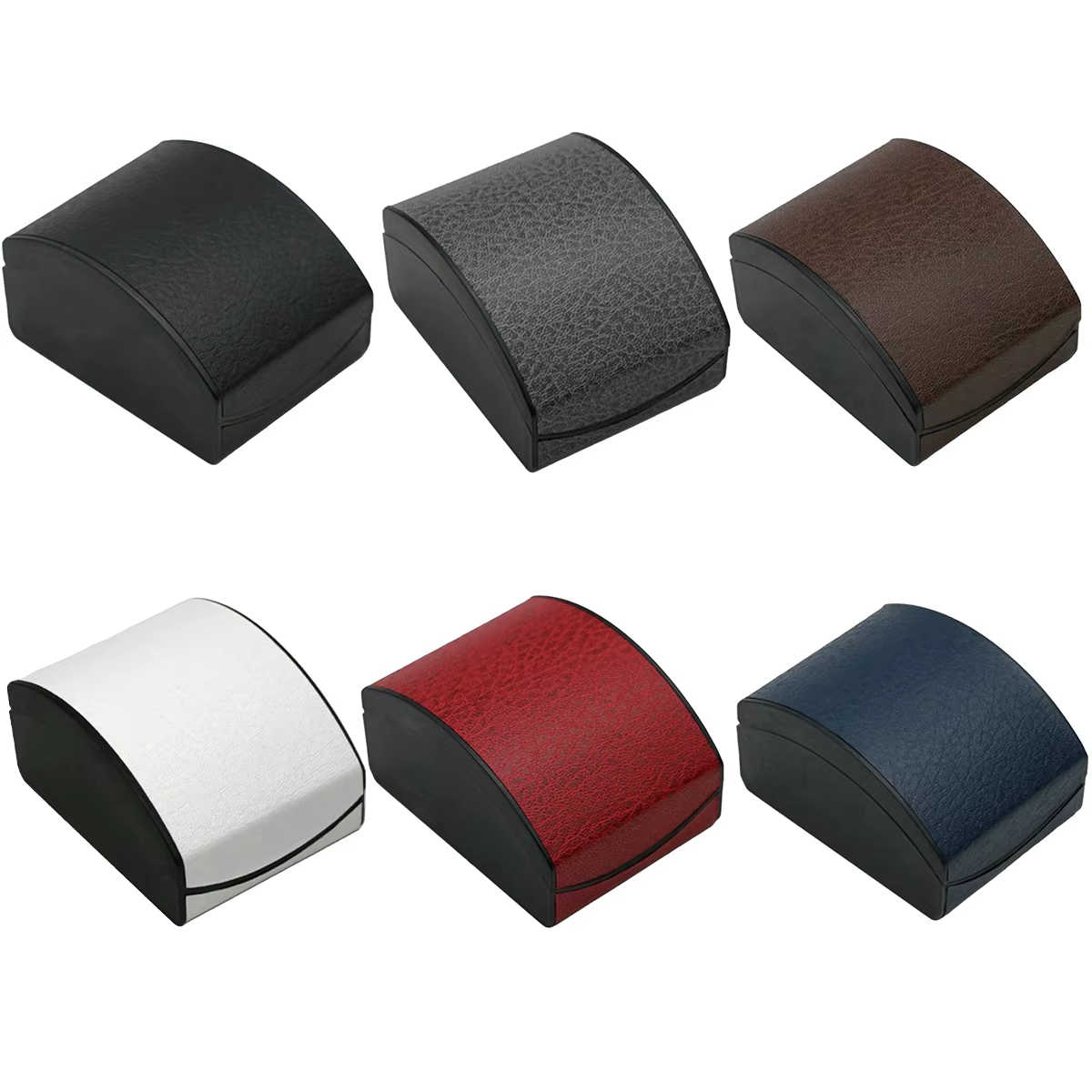 Boîte de rangement de luxe en cuir PU pour montres