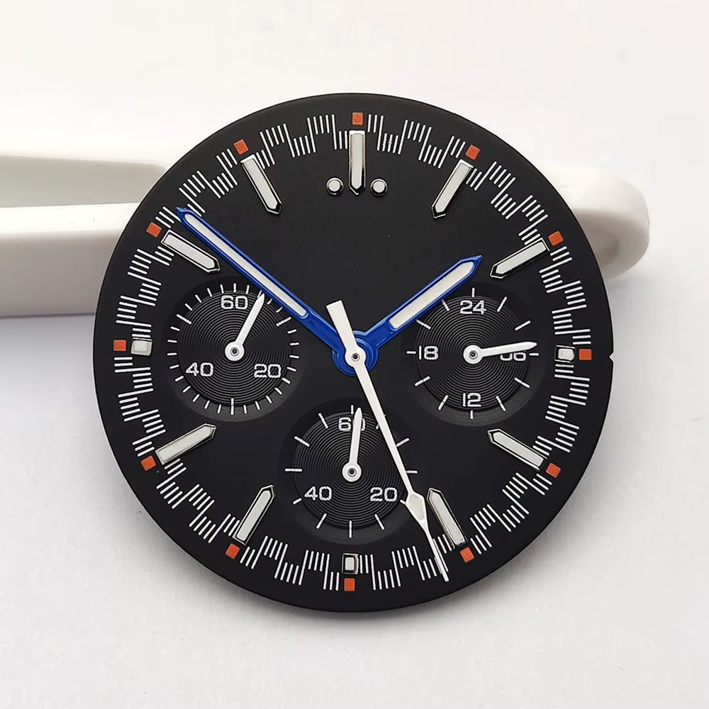 Kit de cadran et aiguilles de montre chronographe multifonctionnel pour homme 32