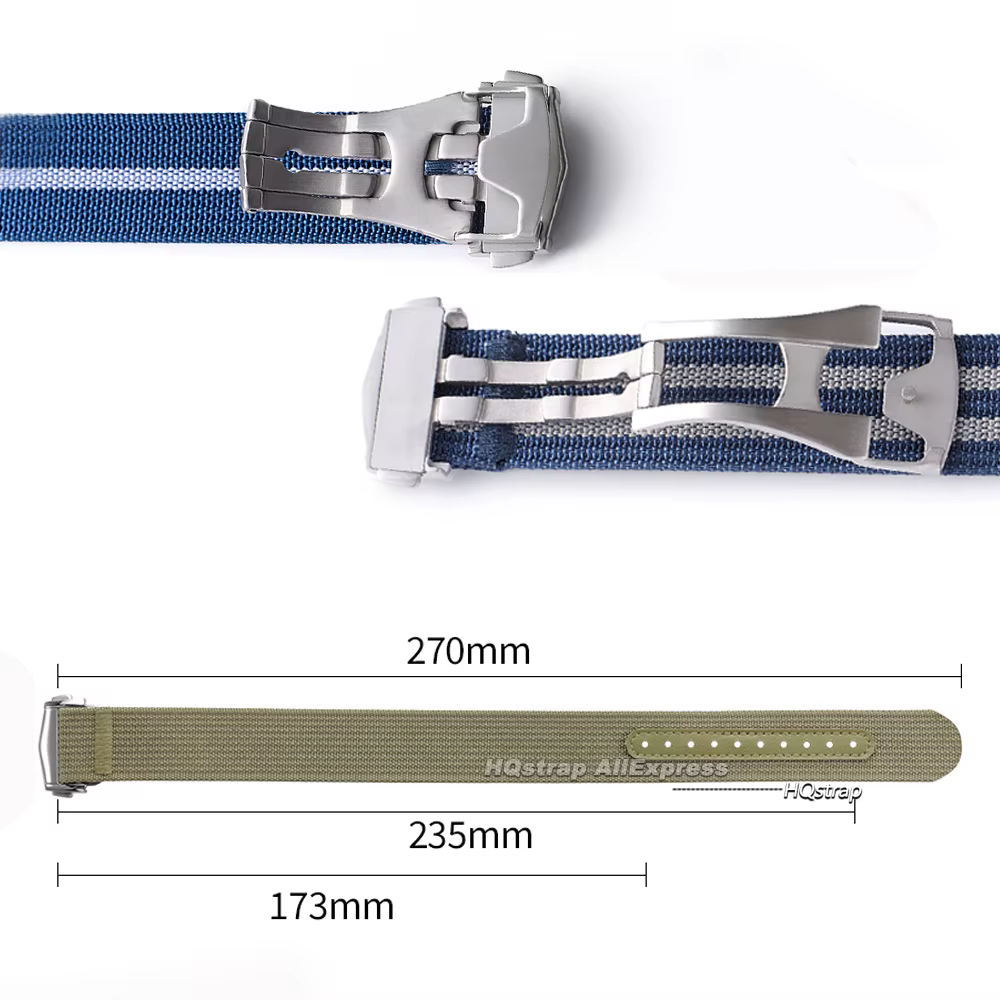 Bracelet de montre en Nylon 20mm 22mm pour Omega pour Swatch ceinture étanche Sport boucle pliante bracelet de montre hommes femmes montres accessoires