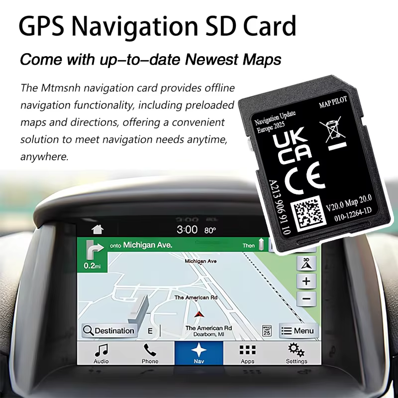 Carte SD de navigation Garmin pour Mercedes GLC C E V X-class