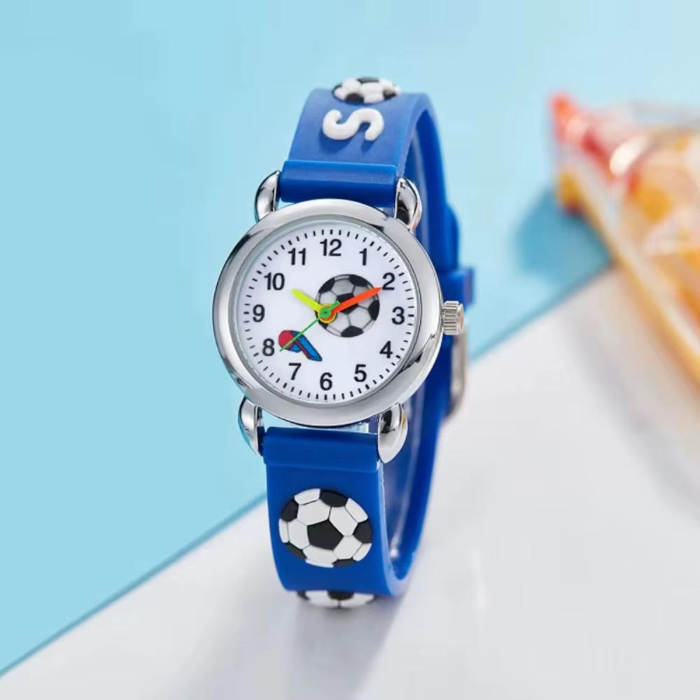 Montre Enfant 3D Football à Mouvement Quartz