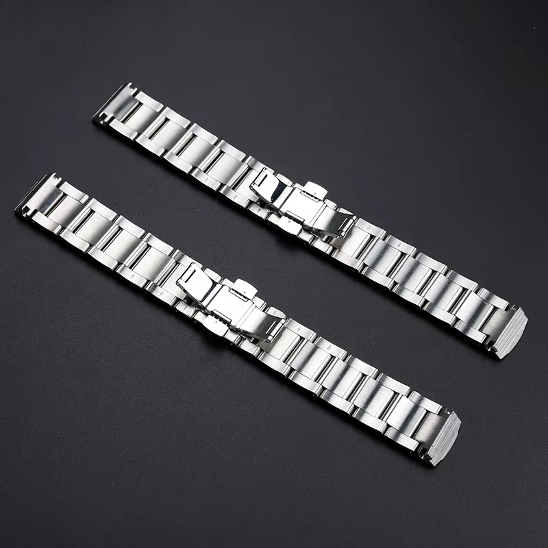 Bracelet de montre en acier de précision solide pour homme