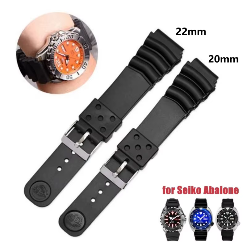 Bracelet en Silicone pour montre Seiko