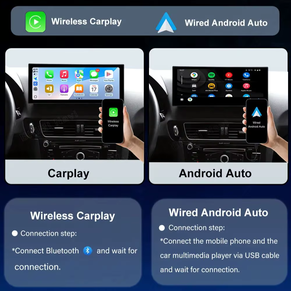 Accessoires pour Audi Q5 2009 2010 2011 2012 2013 - 2017 Android 16 GPS Navigation 4G Autoradio Lecteur multimédia vidéo DSP Auto