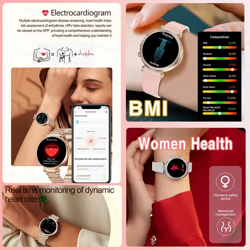 Montres connectées ECG pour femmes