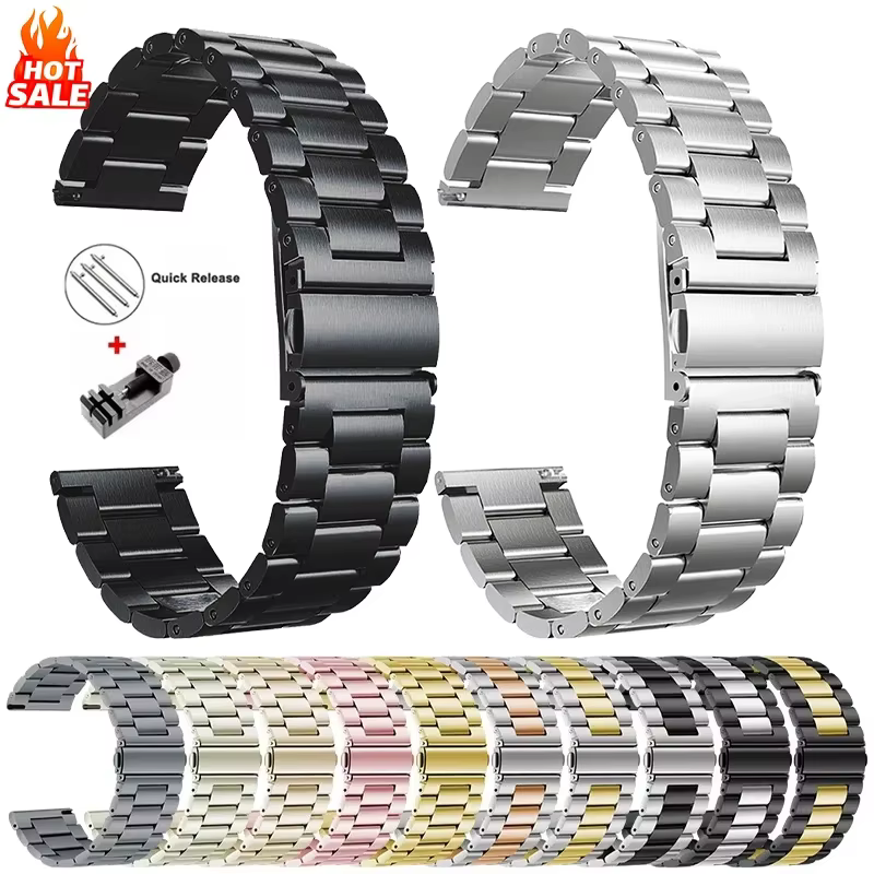 Bracelet en acier inoxydable 22mm pour montre Redmi 5 Active 5 Lite