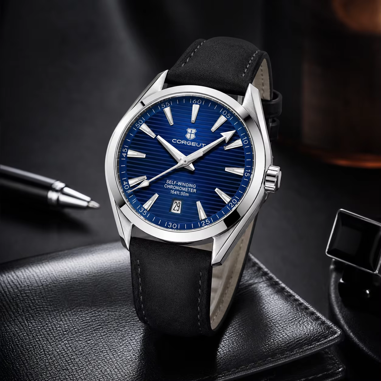 CORGEUT NH35 montre automatique pour hommes