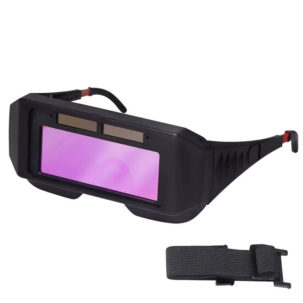 Casque de soudage à énergie solaire, lunettes de soudage à obscurcissement automatique, lunettes de soudeur LCD pour lunettes de soudage Plasma TIG MIG MMA