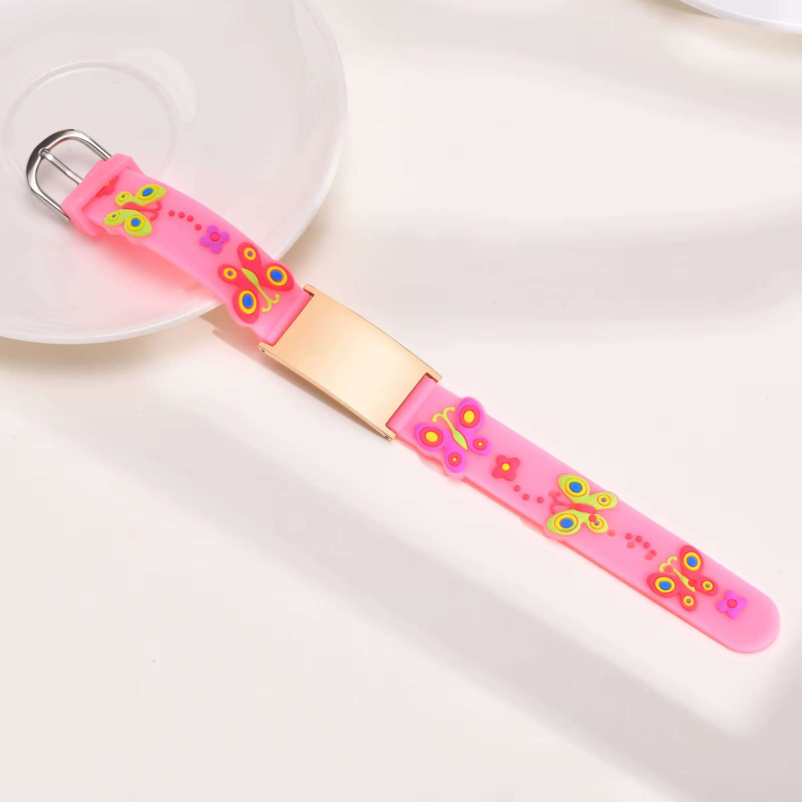 Bracelets personnalisés en Silicone en acier inoxydable