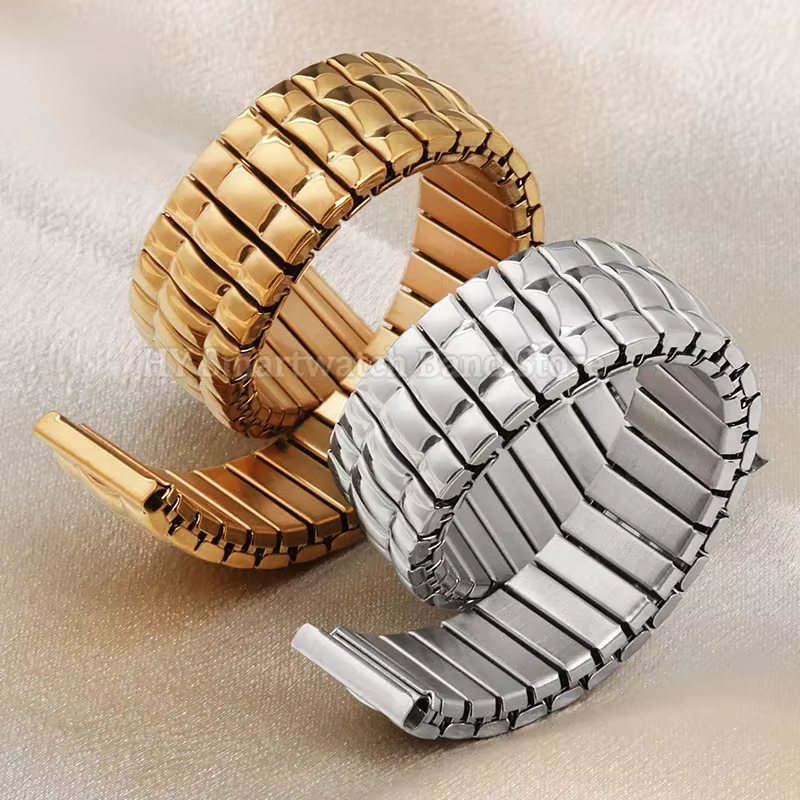 12mm 14mm 16mm 18mm 20mm Bracelet de montre élastique en acier inoxydable