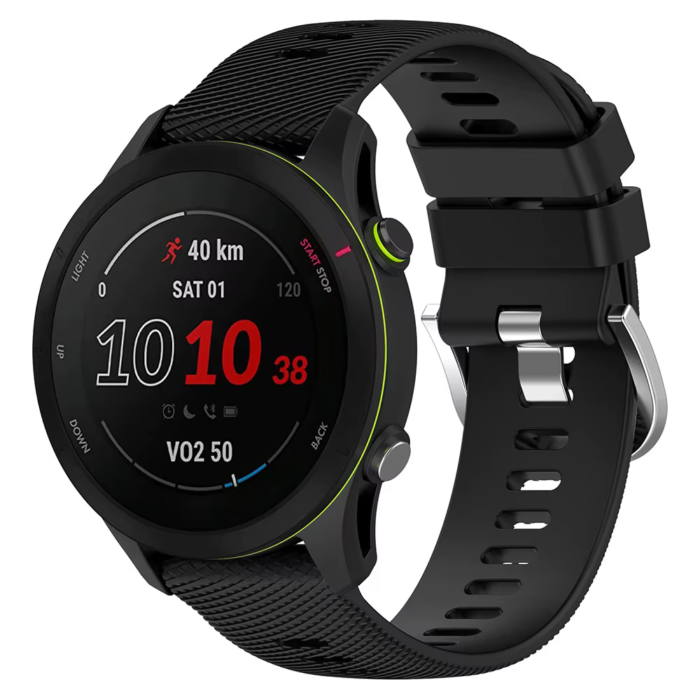 Bracelet en Silicone officiel pour montre intelligente Garmin Forerunner 255 255S