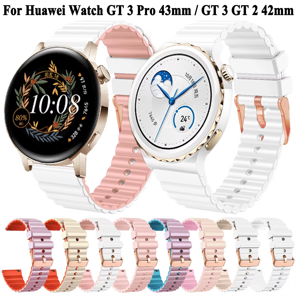 Bracelet de montre en Silicone pour femmes