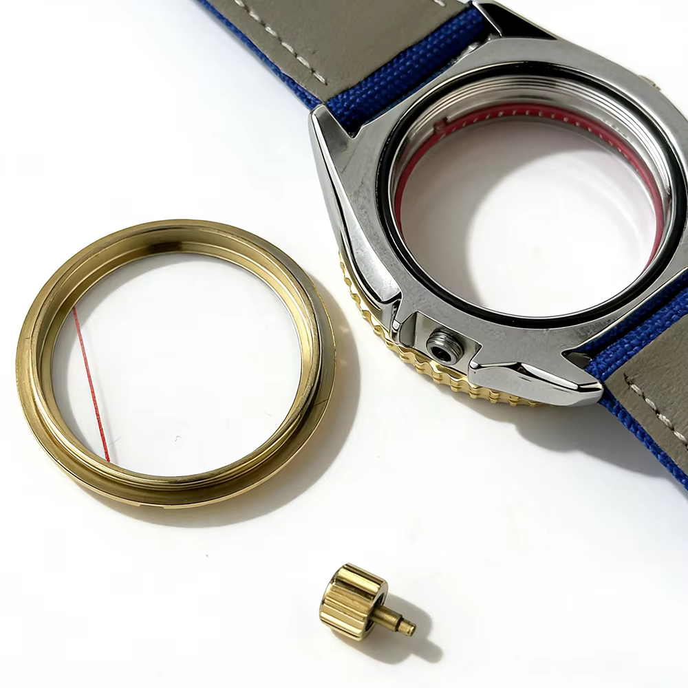 Boîtier de montre en Nylon et cuir