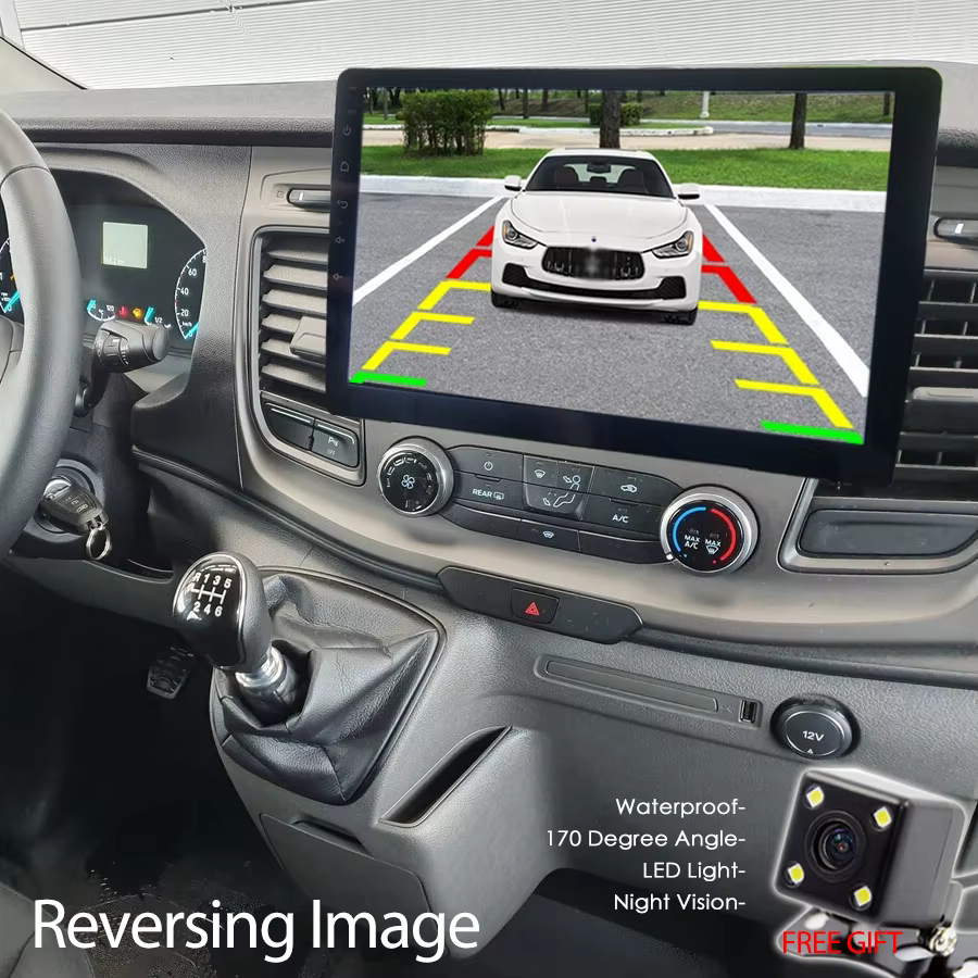 Pour Ford Transit Custom Van 2020 2024 GPS 1Din Radio Autoradio 10.1 pouces écran Android 14 voiture multimédia lecteur vidéo Carplay