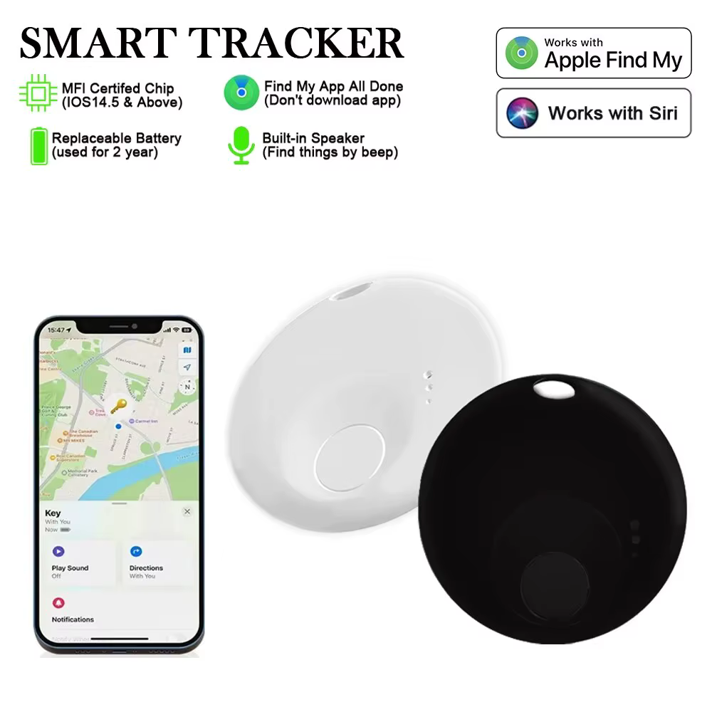 Traceur GPS Bluetooth, étiquette intelligente Airtag, fonctionne avec Apple Find My APP, localisateur ITag, étiquettes aériennes, détecteur de clé pour animaux de compagnie pour iOS