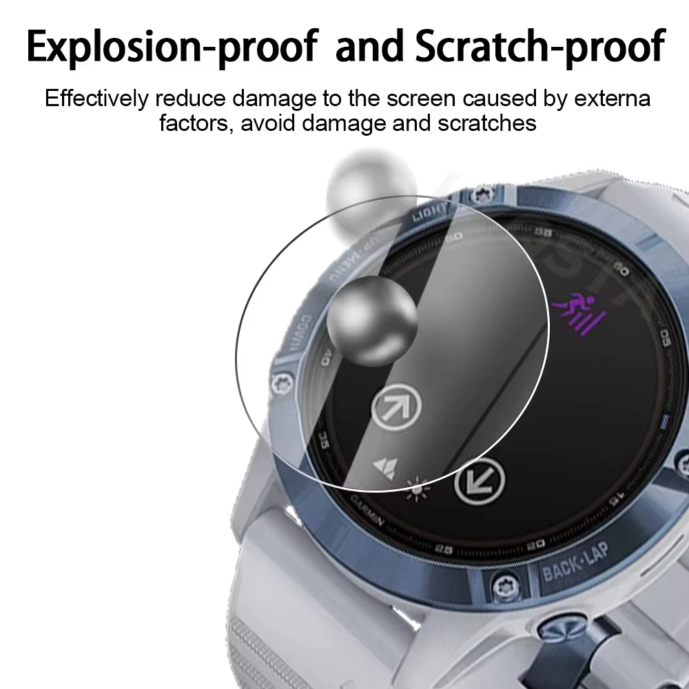3 pièces 9H Premium verre trempé pour Garmin Fenix 8 8X 43 47 51mm Smartwatch protecteur d'écran Film couverture