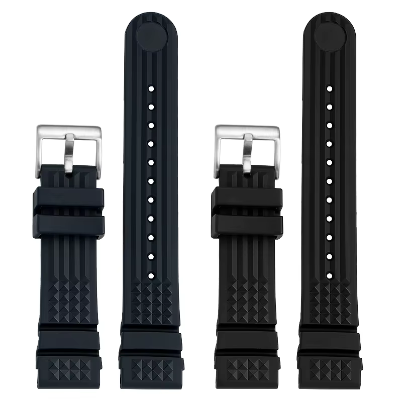 Bracelet de montre en caoutchouc de haute qualité pour Seiko ancêtre mm série PROSPEX SKX007 Water Ghost 20mm Abalone Small MM Silicone mâle 22mm