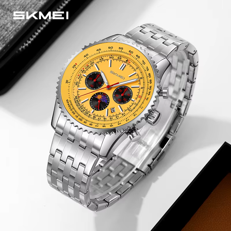 SKMEI 9348 Montre de Luxe Exquise pour Homme