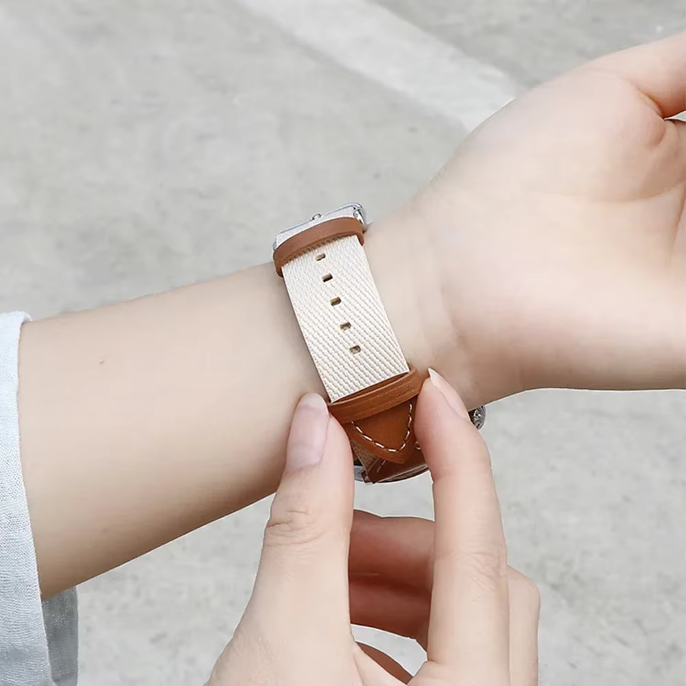 Bracelet en cuir pour femme pour Huawei Watch