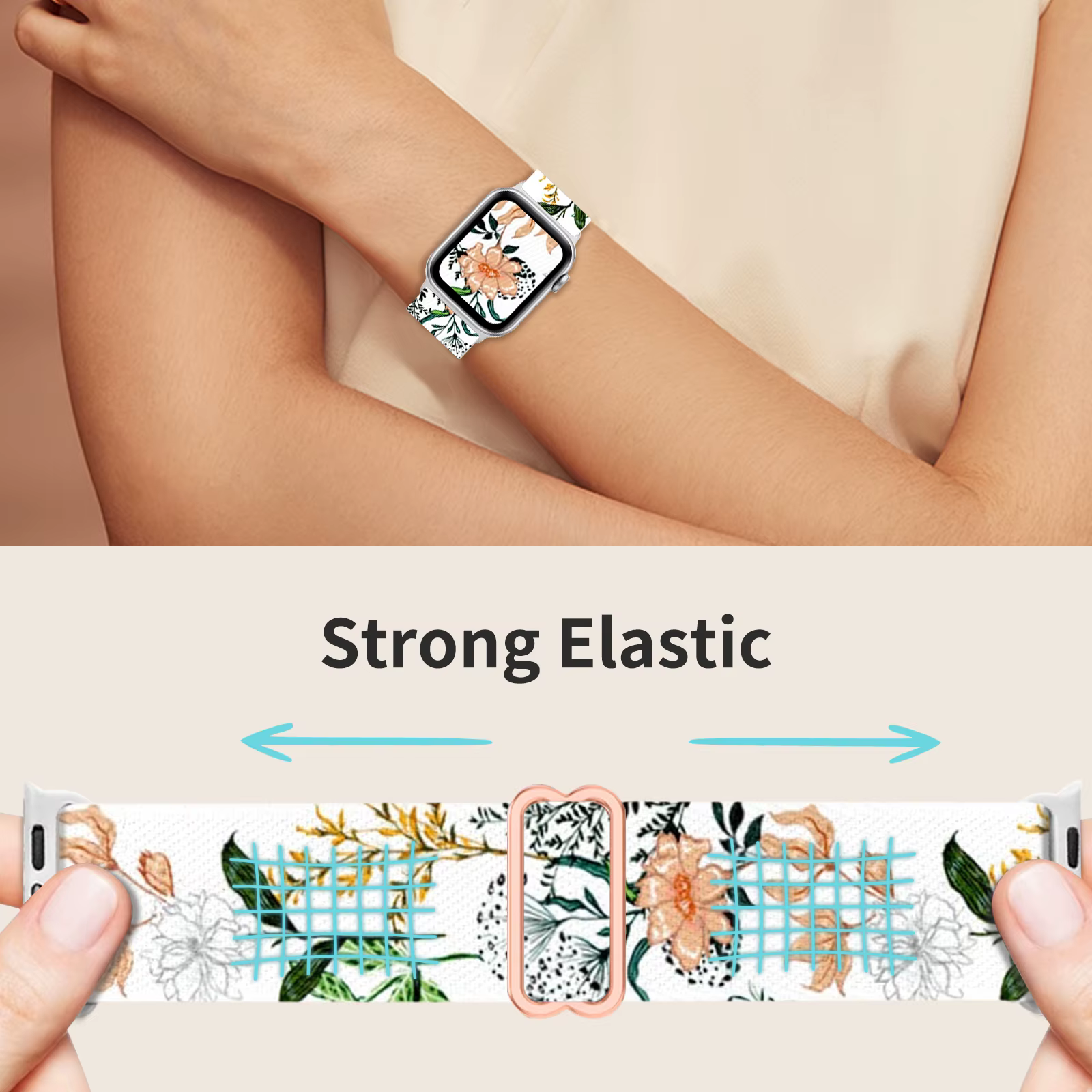 Lot de 3 bracelets extensibles compatibles avec Apple Watch 38mm 40mm 41mm 42mm 44mm 45mm 49mm pour femmes